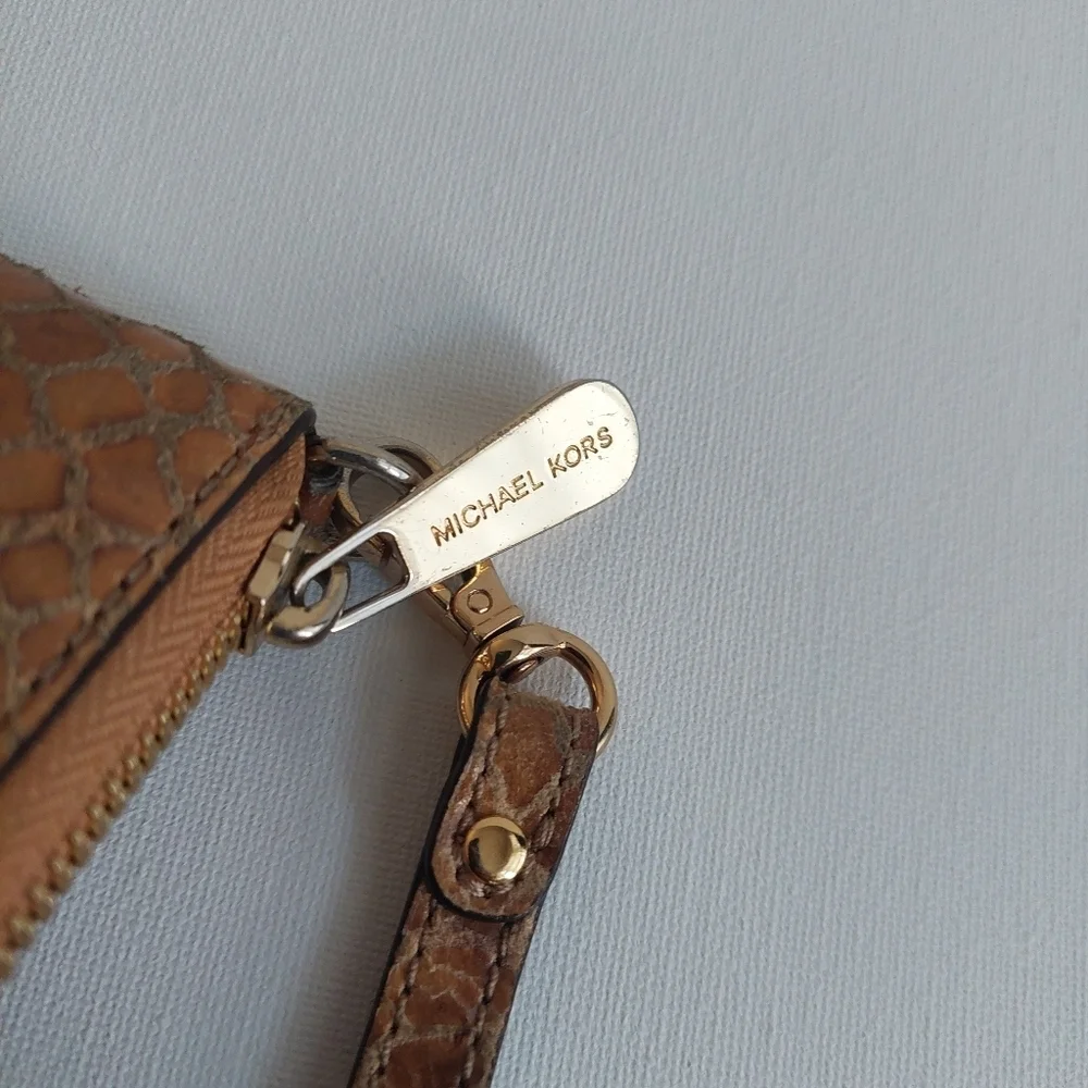 Michael Kors Long Wallet Zippered Wallet Wristlet. (Bag E)